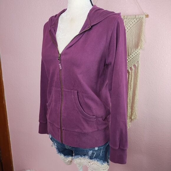 Columbia | Zip Up Purple Hoodie Small - Picture 1 of 8